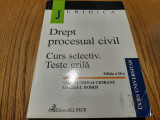 DREPT PROCESUAL CIVIL Curs Selectiv Teste - Viorel Mihai Ciobanu - 2003, 582 p.