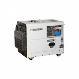 Generator de curent monofazat cu motor diesel Hyundai DHY6000SE