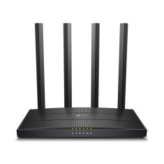 ROUTER TP-LINK wireless 1200Mbps, 4 porturi 10/100/1000Mbps,1 x WAN Gigabit, 4 antene externe, Dual Band AC1200 &quot;Archer C6U&quot; (timbru verde 2 lei)