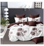 Cumpara ieftin Lenjerie pat dublu,bumbac finet,6 piese,cearceaf normal 220x240cm, cearceaf pilota 200x220cm, 2 fete de perna 50x70, 2 fete de perna 70x70-A1101