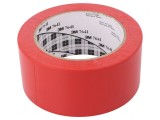 Bandă Autoadezivă de Marcare Roşie 33m x 50mm