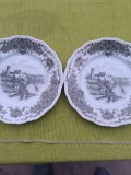 Portelan Seltman Weiden Bavaria Barock, set de 2 farfurioare Desert