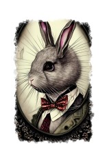 Sticker decorativ, Iepure, Maro, 85 cm, 9123ST foto