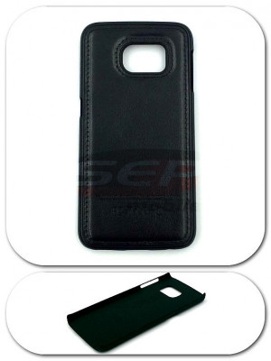 Toc Back Case Leather Samsung Galaxy S7 NEGRU foto