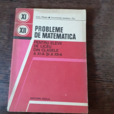 PROBLEME DE MATEMATICA PENTRU ELEVII DE LICEU DIN CLASELE A XI-A SI A XII-A - LIVIU PIRSAN