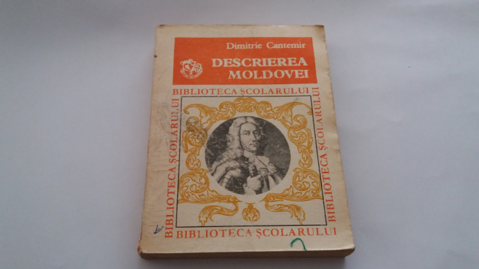 DESCRIEREA MOLDOVEI DE DIMITRIE CANTEMIR BIBLIOTECA SCOLARULUI RF19/2