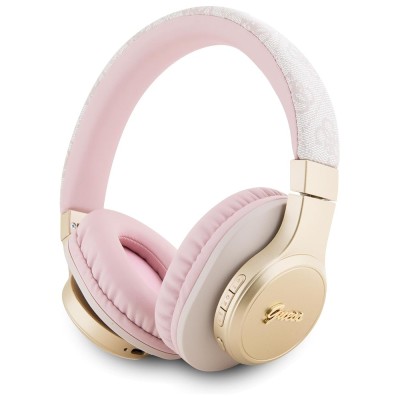 Casti wireless Bluetooth Guess 4G Script, roz, GUBH604GEMP foto