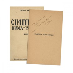 Tudor Arghezi, Cimitirul Buna-Vestire, 1936, cu dedicație pentru inginerul Ghizdăvescu