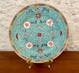 FARFURIE DECORATIVA DIN PORTELAN CHINEZESC, PICTATA MANUAL D25,5CM