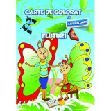 Carte de colorat cu abțibilduri - Fluturi, Ars Libri