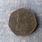 MONEDA 50 PENCE 1998 MAREA BRITTANIE