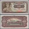 IUGOSLAVIA █ bancnota █ 1000 Dinara █ 1955 █ P-71 █ UNC █