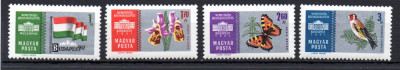 UNGARIA 1961, Fauna, Flora, MNH, serie neuzata foto