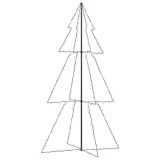 Brad Craciun conic, 300 LED-uri, 120x220 cm, interior&amp;exterior