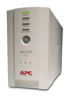 UPS APC,&amp;quot;Back-UPS CS&amp;quot;,Line Int. cu management,mini tower,500VA/300W,IECx4,1xRBC2,LED,11-20 min. &amp;quot;BK500EI&amp;quot;,prelung garantie(WBEXTWAR1YR--01/WBEXTWAR3YR foto