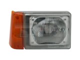 Far Fiat Panda 1986- TYC partea Dreapta, semnalizare orange, tip bec H4, reglare manuala