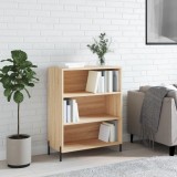 vidaXL Dulap cu rafturi, stejar sonoma, 69,5x32,5x90 cm, lemn compozit