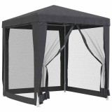 Cumpara ieftin Cort de petrecere cu 4 pereti din plasa, antracit, 2x2 m, HDPE