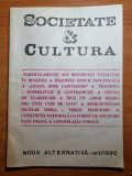 revista societate si cultura 1990 -anul 1,nr. 1-prima aparitie a revistei