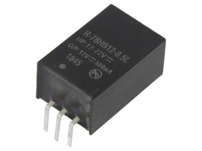Convertor DC/DC 6W 17-72V la 12V 0.5A SIP3 foto