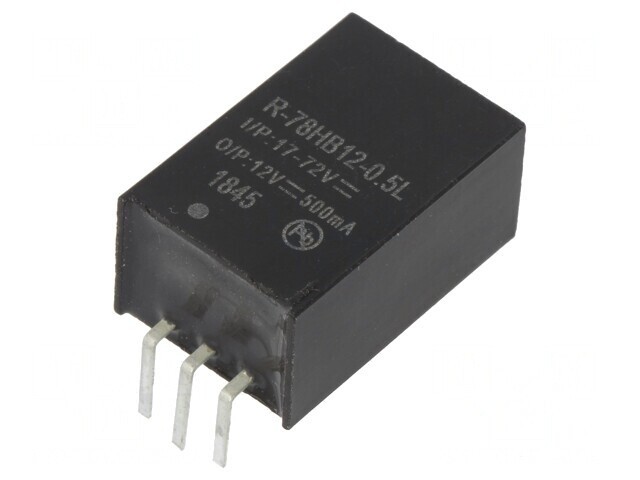 Convertor DC/DC 6W 17-72V la 12V 0.5A SIP3