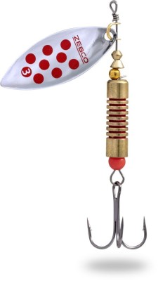 Lingurita Rotativa Zebco 6g Trophy Z-River No. 1 silver/red dots sinking foto