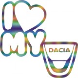 Cumpara ieftin Sticker Dacia I love My