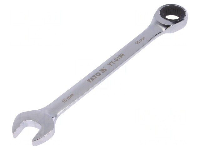 Cheie combinată cu piedică 15mm oțel crom-vanadium