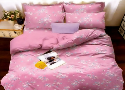 Lenjerie de pat pentru o persoana cu husa de perna dreptunghiulara, Sweetie, bumbac mercerizat, multicolor foto