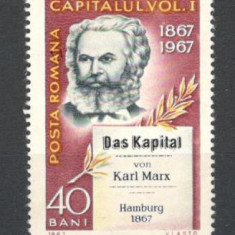 Romania.1967 100 ani cartea "Capitalul"-K.Marx TR.236