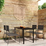 VidaXL Set de mobilier pentru grădină, 5 piese, gri