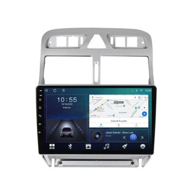 Navigatie dedicata cu Android Peugeot 307 2000 - 2013, 2GB RAM, Radio GPS Dual foto