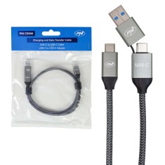 Aproape nou: Cablu date si incarcare PNI CD600 USB Type-C la Type-C 60W + adaptor U