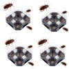 Set 4 Capcane cu momeala pentru gandaci, 4 puncte de intrare, 13.5 x 13.5 x cm, plastic rezistent
