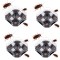 Set 4 Capcane cu momeala pentru gandaci, 4 puncte de intrare, 13.5 x 13.5 x cm, plastic rezistent
