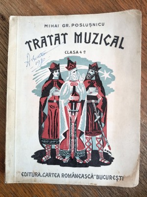Tratat muzical - Mihai Gr. Poslusnicu, 1935 / R7P3F foto