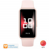 Bratara fitness Huawei Band 9, curea fluoroelastomer, ecran AMOLED, Bluetooth, Android&amp;iOS (Roz)