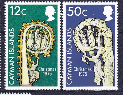 DB1 Pictura Religioasa Craciun 1975 Cayman Ins. 2 v. MNH foto