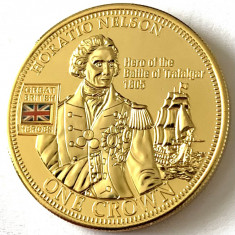 TRISTAN DA CUNHA 1 CROWN 2010, Great British Heroes - Horatio Nelson foto