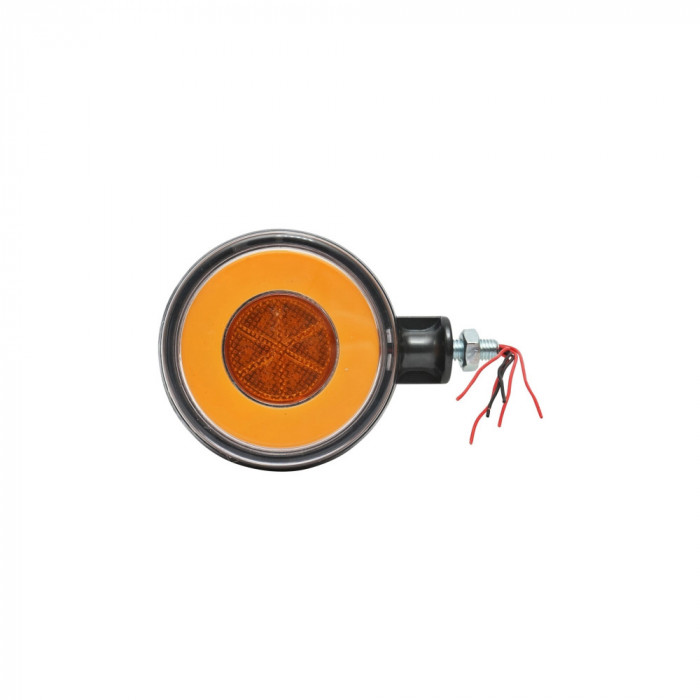 Lampa sub oglinda gabarit portocalie lumina LED tip neon Cod: FR 0332 Automotive TrustedCars