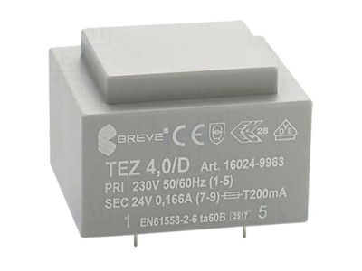 Transformator &amp;Icirc;ncapsulat 4VA 230VAC 24V foto