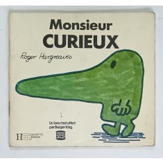 MONSIEUR CURIEUX par ROGER HARGREAVES , 1983, PREZINTA URME DE UZURA