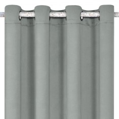 Draperie Fereastră, Model Gri, Dimensiuni 140x140cm, Inele 4cm, Material Poliester