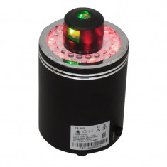 Laser rotire 360 grade,18 led-uri RGB, 42 lentile, portabil, Rosu/Verde foto