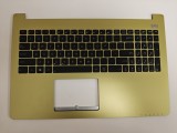 Carcasa superioara cu tastatura palmrest Laptop, Asus, F502C, F502CA, 90NB00I5-R31US0, 13NB00I5AP0301, 13N0-P1A0P01, X502CA-1E, verde deschis, layou U