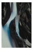 Tablou Canvas, "R&acirc;u albastru pe p&acirc;nză &icirc;ntunecată", Mister, Curaj, Fluiditate, Contrast, Eleganță, Profunzime, Neobișnuit, Abstracție, Curgere, Natură,
