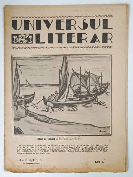 UNIVERSUL LITERAR , No. 7 , 1926