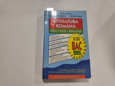 Literatura romana clasele IX-XII.Bac 2005- V.Drujinin,L.Cornaseanu foto