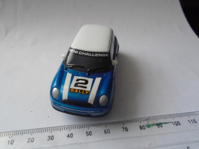 bnk jc Micro Scalextric Mini Cooper 1/64 Hornby slot car foto