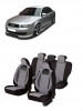 Set huse scaune compatibile Audi A4 B6 (2002-2008) Piele + Textil